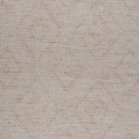 Tortola Linen Paperweave wallpaper in a natural diamond woven pattern by Schumacher