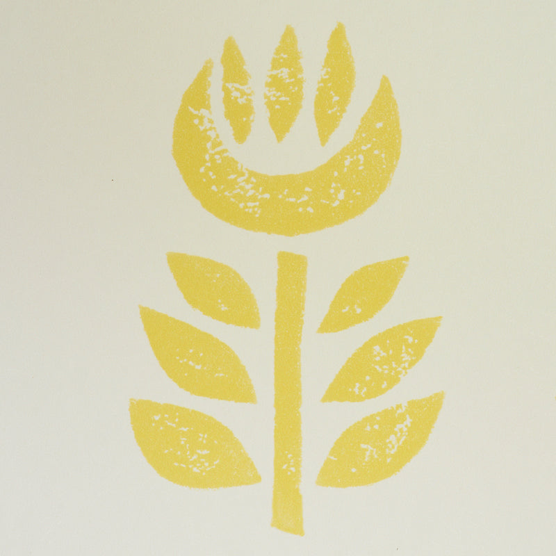 Rosenborg Yellow by Schumacher Scandinavian Modern Tulip Wallpaper – Schumacher 5011331
