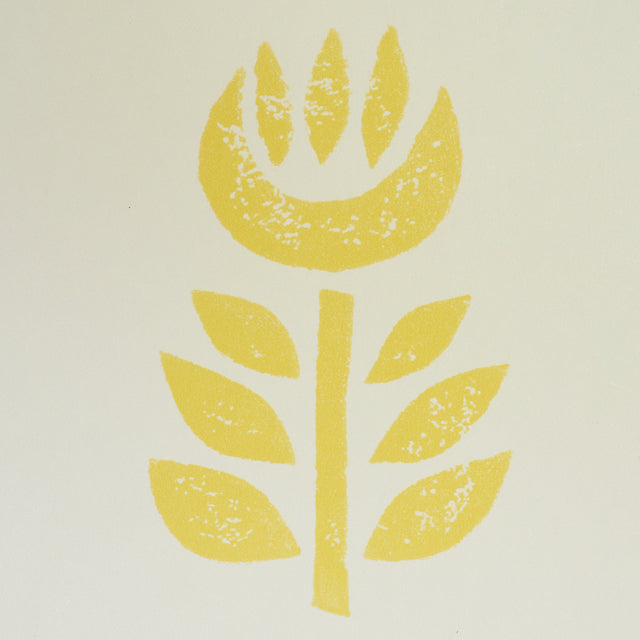 Rosenborg Yellow by Schumacher Scandinavian Modern Tulip Wallpaper – Schumacher 5011331