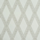 LES LOSANGES TOILE Stone by Schumacher Classic Trellis & Lozenge Motif Wallpaper – 5011360