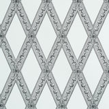 LES LOSANGES TOILE Carbon by Schumacher Trellis Wallpaper – Jill Lasersohn 5011361