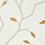 Cymbeline Ivory & Gold Botanical Branch Wallpaper – Schumacher 5011380