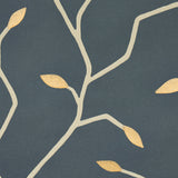 Cymbeline Charcoal & Gold by Schumacher Modern Botanical Wallpaper – Schumacher 5011382