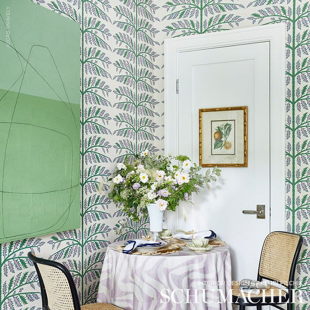 Thistle Ivory by Neisha Crosland Botanical Wallpaper – Schumacher 5011430