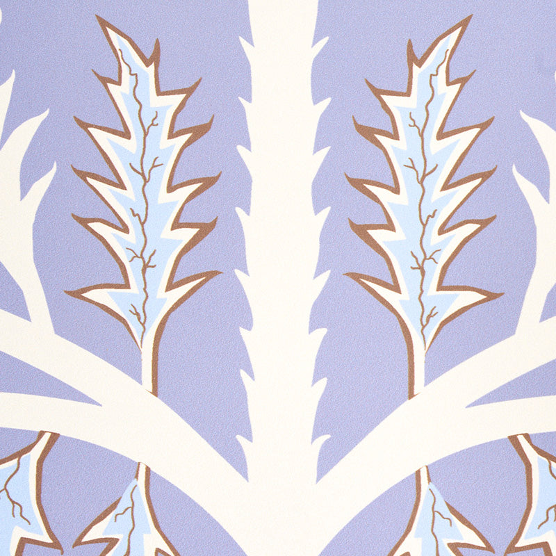 Thistle Lavender by Neisha Crosland Botanical Wallpaper – Schumacher 5011431
