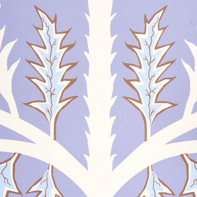 Thistle Lavender by Neisha Crosland Botanical Wallpaper – Schumacher 5011431