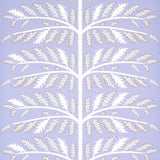 Thistle wallpaper in lavender by Neisha Crosland for Schumacher, featuring a bold thistle motif on a textural ground.