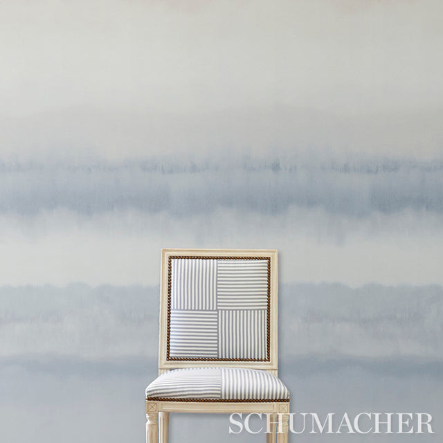 Orissa Panel Alabaster by Schumacher Watercolor Effect Wallcovering – Schumacher 5011450