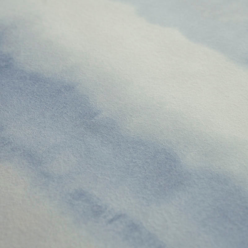 Orissa Panel Blue & Natural Watercolor Wallcovering – Schumacher 5011451