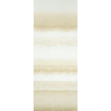 Orissa Panel wallcovering in natural colorway with a soft, watercolor effect reminiscent of artisanal ikat or shibori, shown in a modern interior setting.