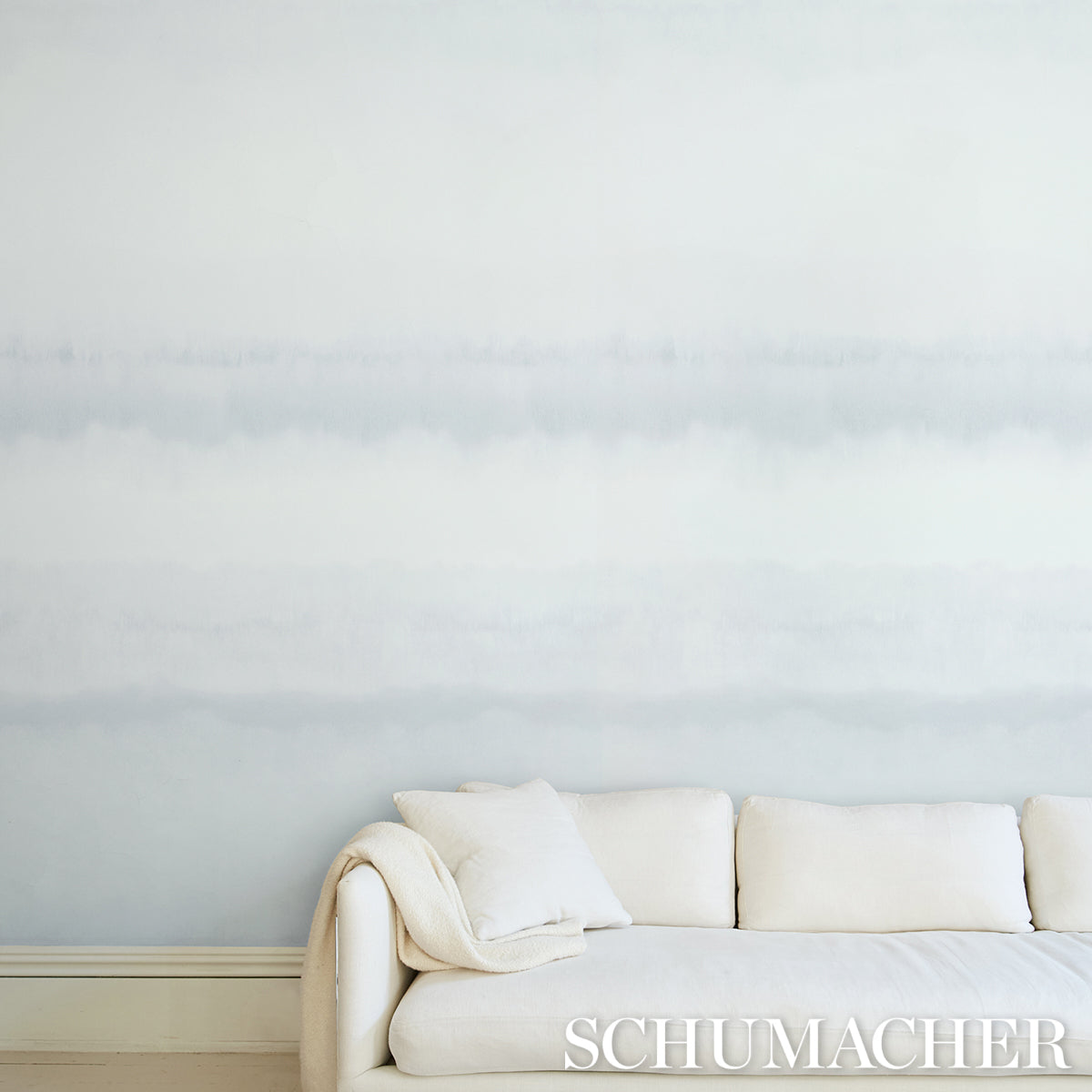 Orissa Panel Heather by Schumacher Watercolor Wallcovering – Schumacher 5011453