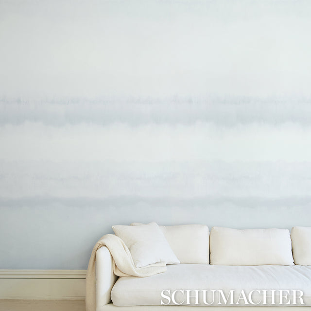 Orissa Panel Heather by Schumacher Watercolor Wallcovering – Schumacher 5011453