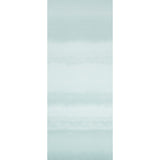 Orissa Panel Mineral by Schumacher - a 12-foot tall panel wallcovering with a soft watercolor effect in blue mineral tones, shown in a styled interior.