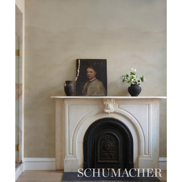 KOBAI PANEL Neutral Watercolor Wallcovering by Schumacher – 5011461