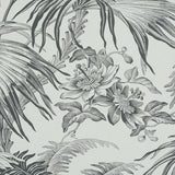 TOILE TROPIQUE Black by Schumacher Botanical Tropical Wallpaper – Schumacher 5011481