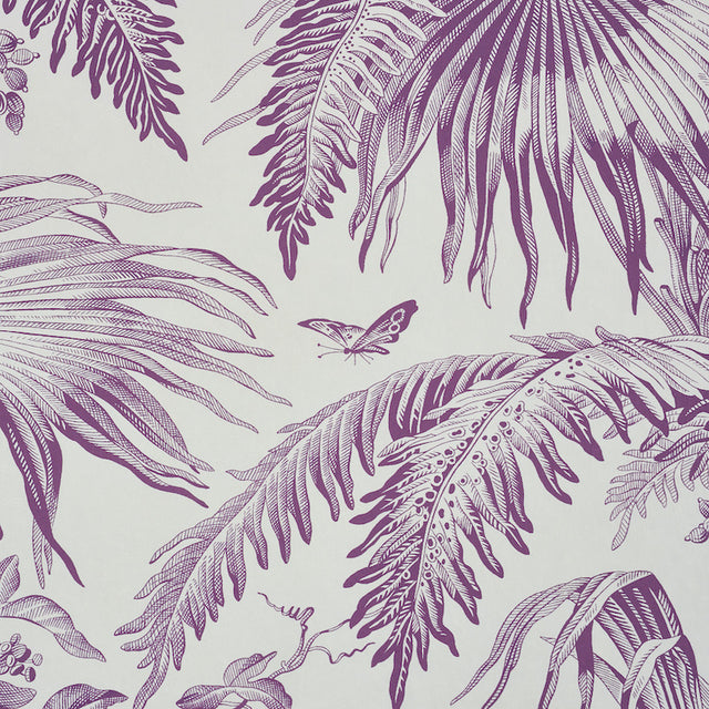 TOILE TROPIQUE Botanical Wallpaper Purple by Schumacher – 5011482