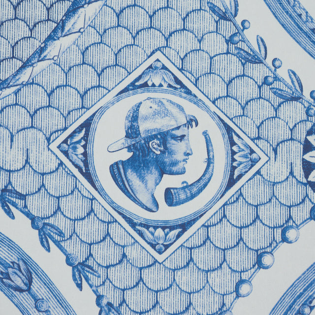 LES SCENES CONTEMPORAINES Blue by Schumacher Greco-Roman Contemporary Wallpaper – Schumacher 5011490