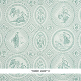 LES SCENES CONTEMPORAINES wallpaper in Mineral by Schumacher, featuring Greco-Roman mythological vignettes with contemporary details.