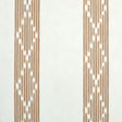 Sequoia Stripe wallpaper in brown by Schumacher, featuring an abstract diamond trellis within tonal stripes for a chic, understated look.