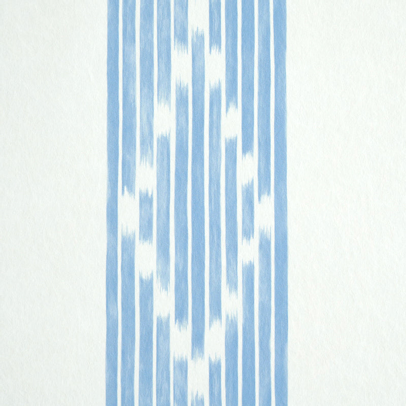 Sequoia Stripe Blue by Schumacher Stripe Wallcovering Collection – Schumacher 5011532