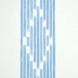 Sequoia Stripe Blue by Schumacher Stripe Wallcovering Collection – Schumacher 5011532