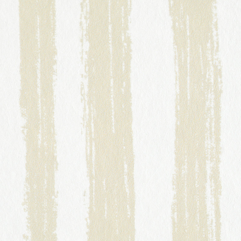 Sketched Stripe Natural by Schumacher Painterly Stripe Wallpaper – Schumacher 5011540