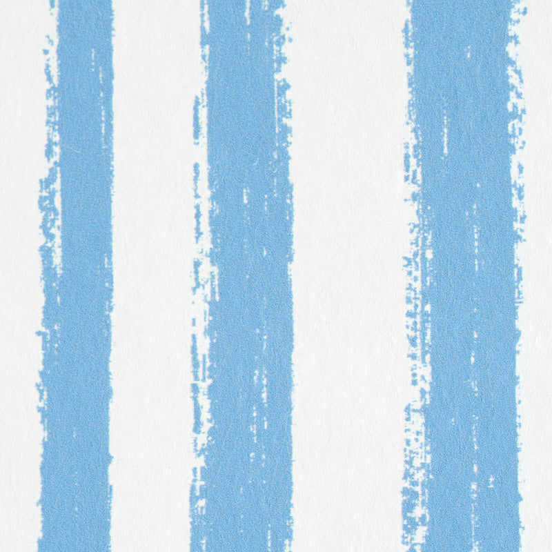 Sketched Stripe Blue by Schumacher Painterly Stripe Wallpaper – Schumacher 5011541