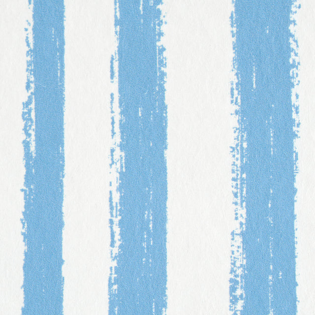 Sketched Stripe Blue by Schumacher Painterly Stripe Wallpaper – Schumacher 5011541