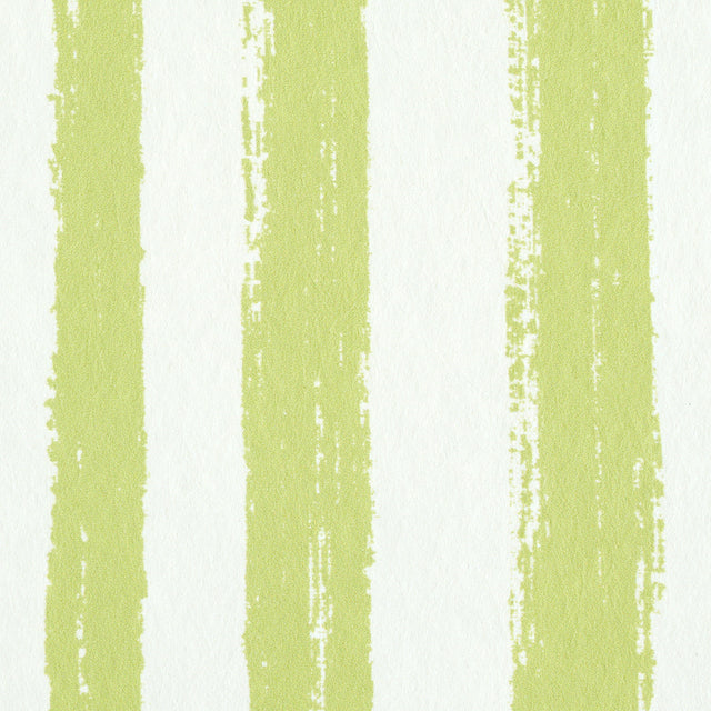 Sketched Stripe Green by Schumacher Painterly Stripe Wallpaper – Schumacher 5011542