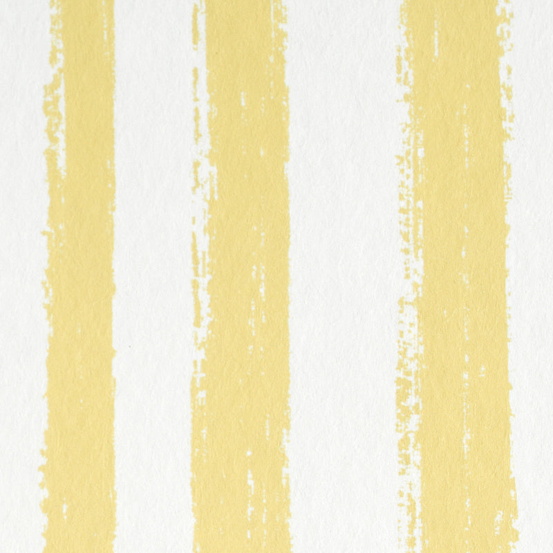 Sketched Stripe Yellow by Schumacher Painterly Stripe Wallpaper – Schumacher 5011543