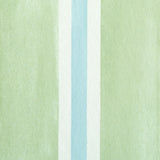 Watercolor Stripe Leaf by Schumacher Green Blue Modern Stripe Wallpaper – Schumacher 5011570