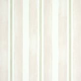 Watercolor Stripe wallpaper in blush by Schumacher, featuring hand-painted, soft two-tone vertical stripes for a charming, modern look.