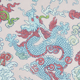 Magic Mountain Dragon Blush by Schumacher Whimsical Dragon Wallpaper – Schumacher 5011591