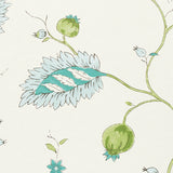 Maryam Vine Peacock by Schumacher Jacaranda Collection Floral Wallpaper – Schumacher 5011600