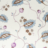 Maryam Vine Sky & Plum by Schumacher Jacaranda Collection Floral Vine Wallpaper – Schumacher 5011601