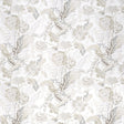 Sandoway Vine Linen by Schumacher, a delicate allover floral Indienne print wallpaper in neutral tones.