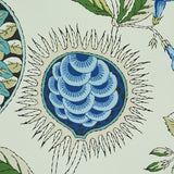 Roca Redonda Blue & Ivory by Schumacher Perennial Favorites Digital Print Wallpaper – Schumacher 5011620