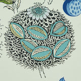 Roca Redonda Blue & Ivory by Schumacher Perennial Favorites Digital Print Wallpaper – Schumacher 5011620