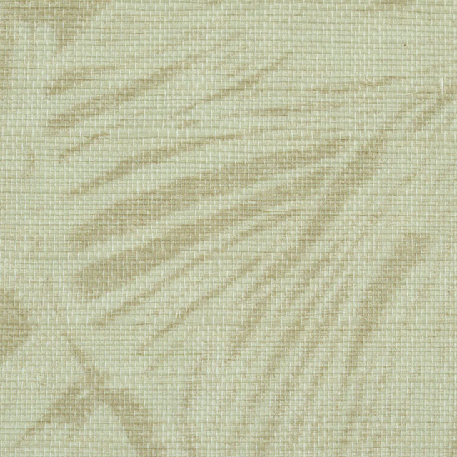 Del Coco Sisal Sand by Schumacher Tropical Leaf Wallpaper – Schumacher 5011641