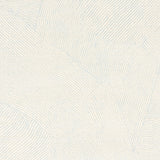 Burnett Sisal Sky by Schumacher - abstract watercolor wave pattern on sisal wallcovering in light blue and cream.