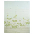 KIREINA LOTUS PANEL SET wallpaper in white ivory with a large-scale lotus flower and leaf motif, inspired by 17th-century Japanese woodblock art.