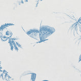Toile de la Prairie Blue by Jill Lasersohn Scenic Botanical Wallpaper – Schumacher 5011711
