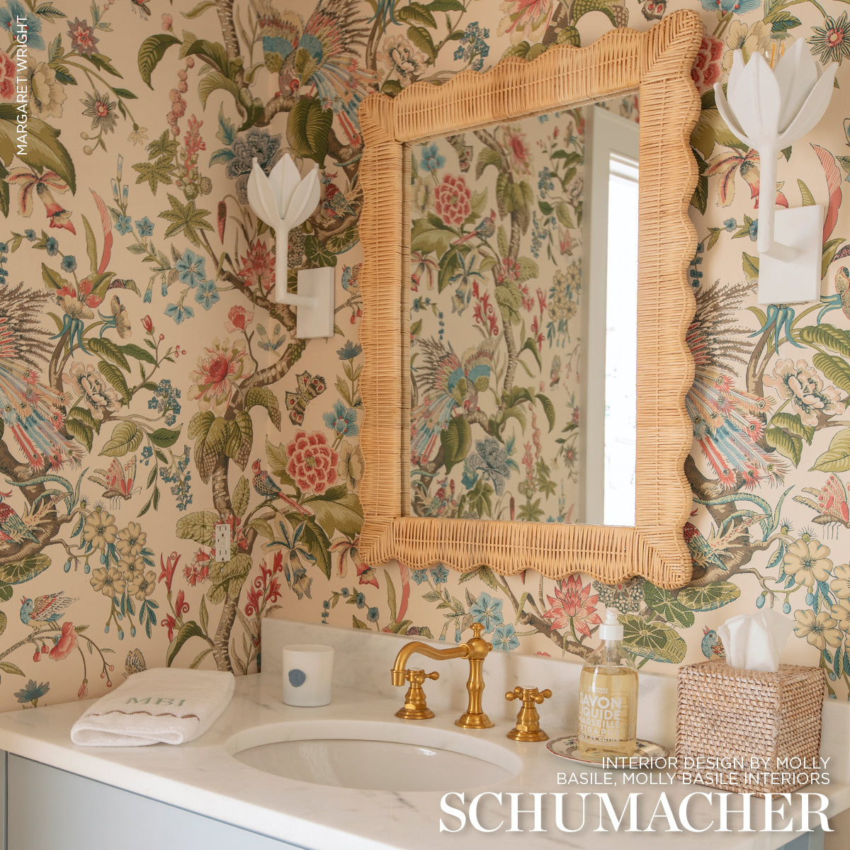 Cranley Garden Document by Schumacher Botanical Wallpaper – Schumacher 5011722