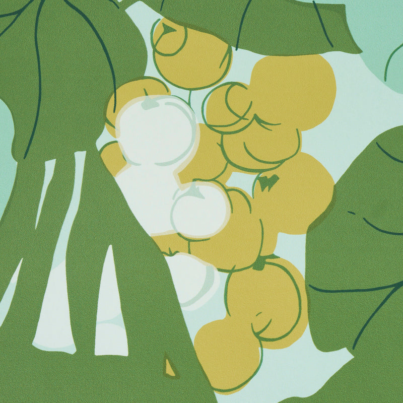 SEA GRAPES Palm by Schumacher Perennial Favorites Botanical Wallpaper – Schumacher 5011730