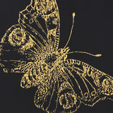 Burnell Butterfly Black Metallic Butterfly Wallpaper – Schumacher 5011742