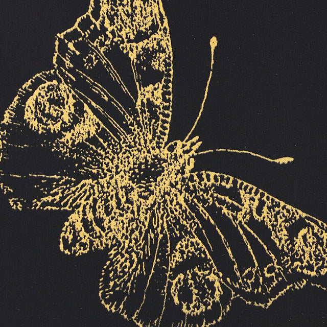 Burnell Butterfly Black Metallic Butterfly Wallpaper – Schumacher 5011742