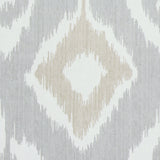 Dedra Damask Sand & Grey by Schumacher Subtle Arabesque Ikat Wallpaper – Schumacher 5011762