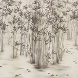 Kanji Sisal Panel Set Ink by Schumacher Bamboo Wall Mural – Perennial Favorites Collection 5011780