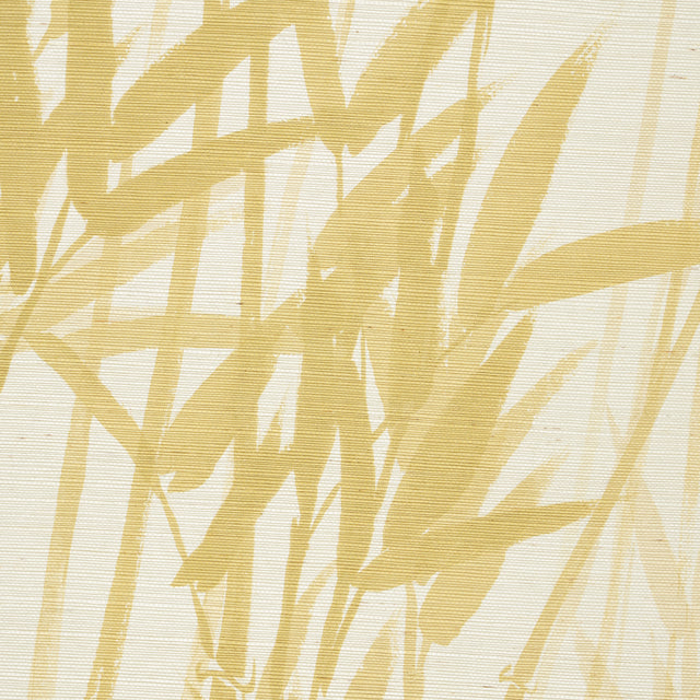 Kanji Sisal Panel Set Ochre by Schumacher Japanese Bamboo Wall Mural – Schumacher 5011781
