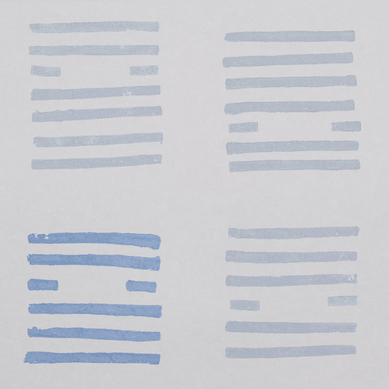 Tiasquam Sky by Caroline Z Hurley Abstract Blue Wallpaper – Schumacher 5011820